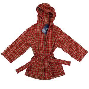 NWT Me & Henry 7/8Y Red Plaid Munford Robe